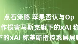 点石策略 苹果否认与OpenAI的合作损害马斯克旗下的xAI 称垄断指控系层层臆测