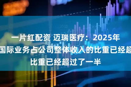 一片红配资 迈瑞医疗：2025年前三季度国际业务占公司整体收入的比重已经超过了一半