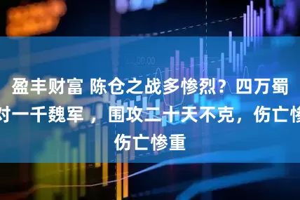 盈丰财富 陈仓之战多惨烈？四万蜀军对一千魏军 ，围攻二十天不克，伤亡惨重